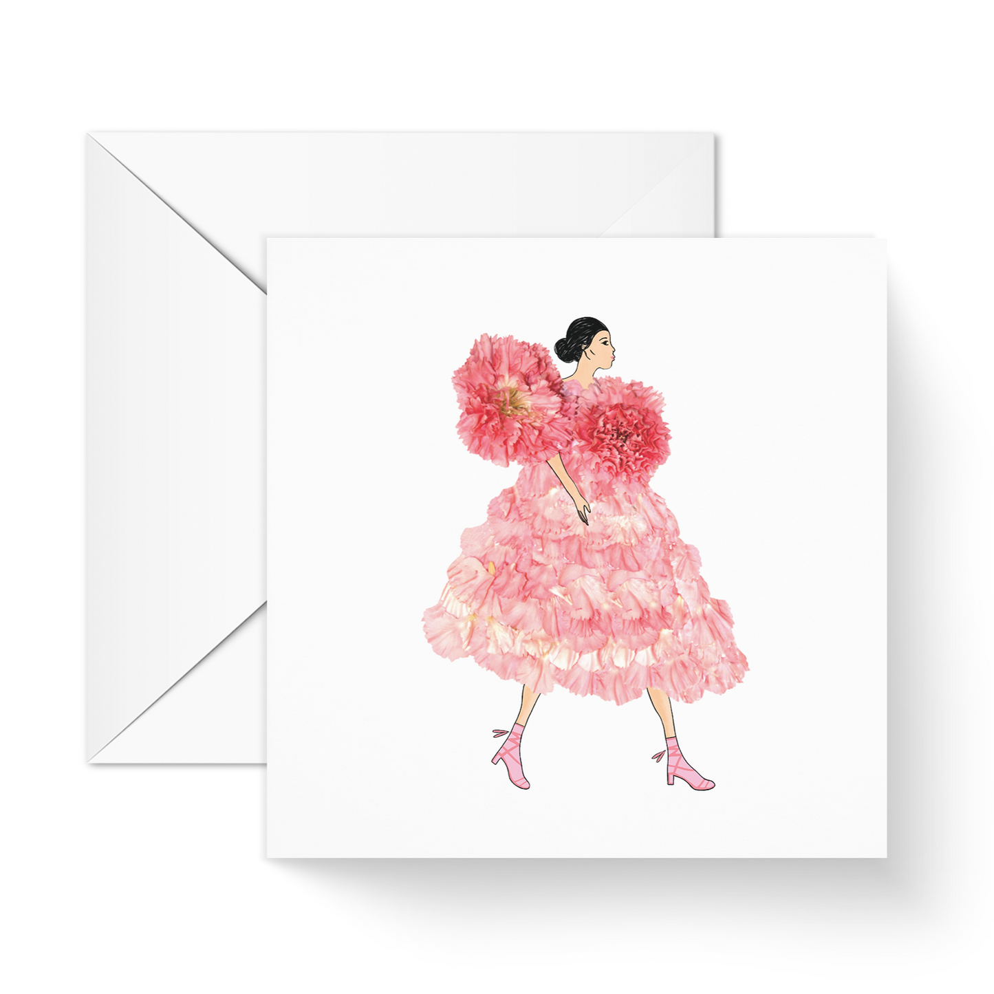 Pink Carnation Greeting Card