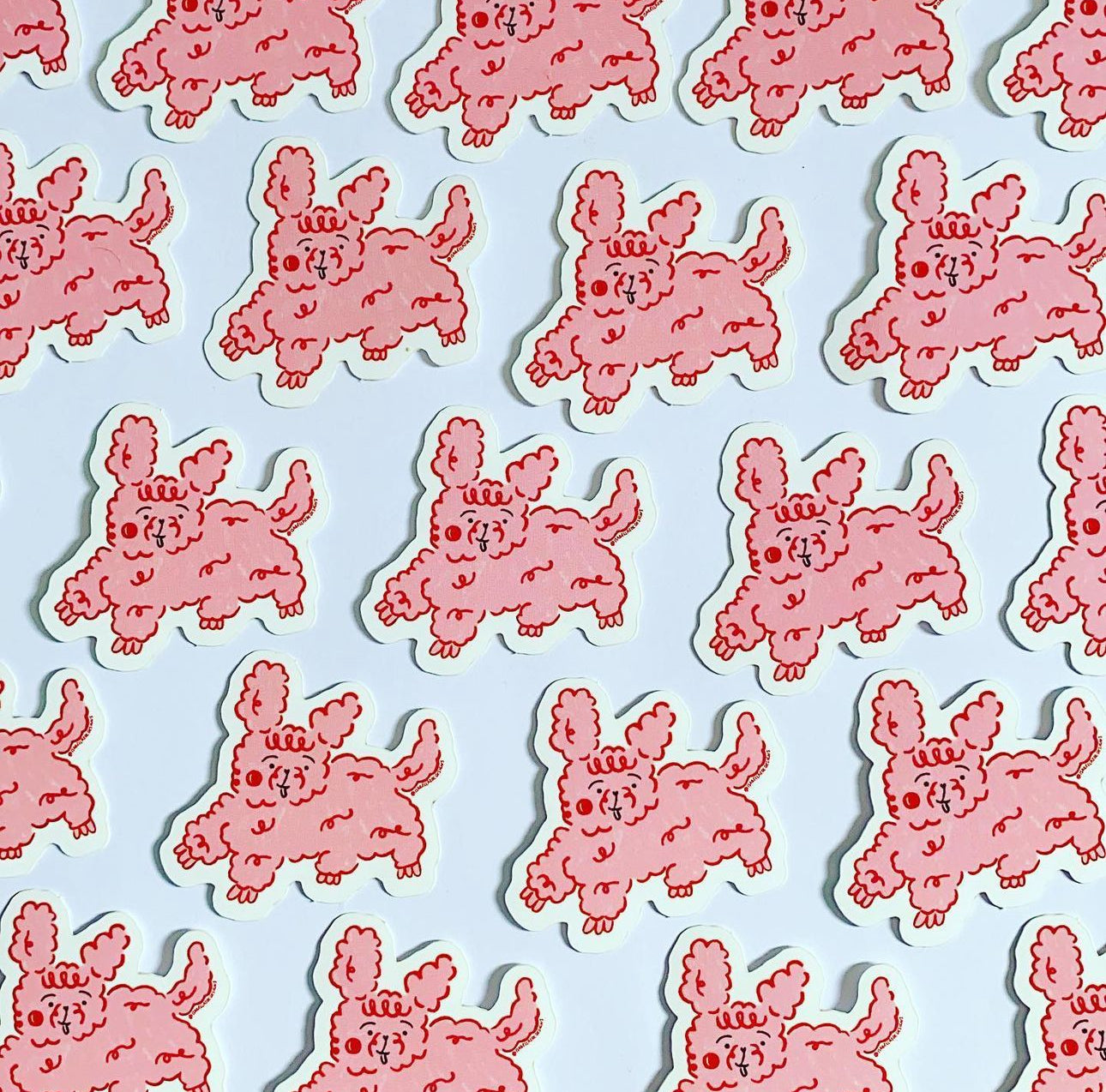 Pink Puppy Vinyl Sticker
