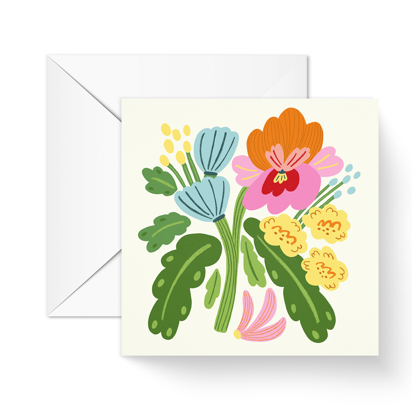 Flower Bunch Greeting Card