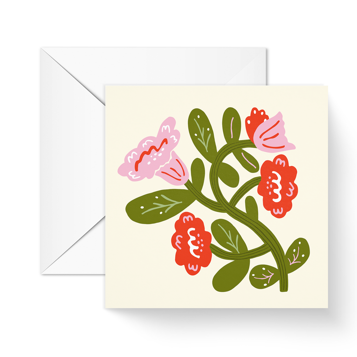 Flower Vine Greeting Card