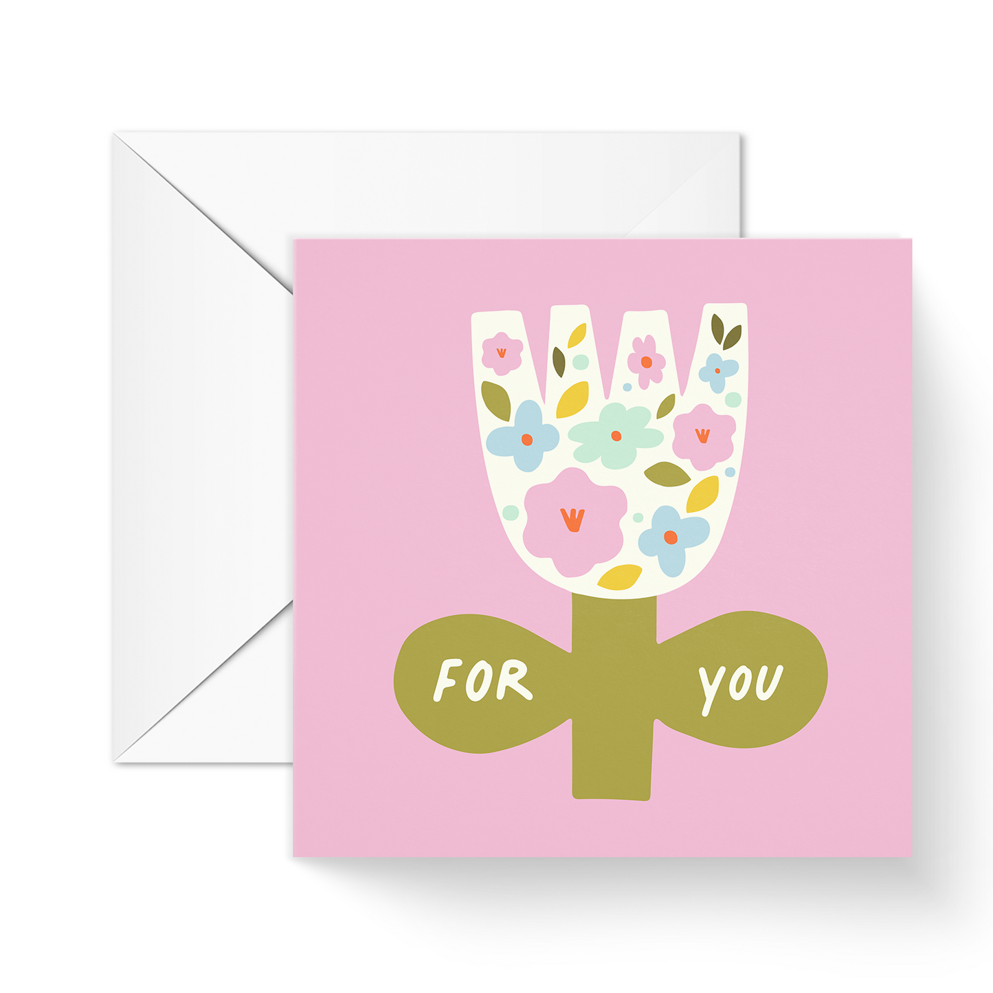 For You Tulip Greeting Card