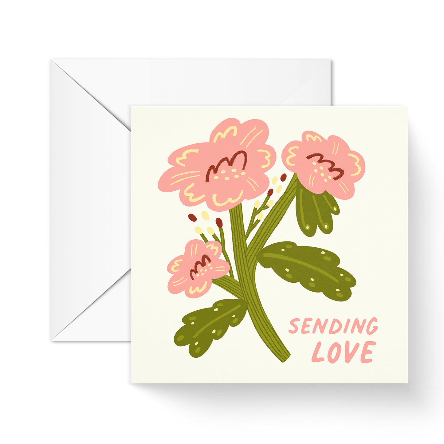 Sending Love Greeting Card
