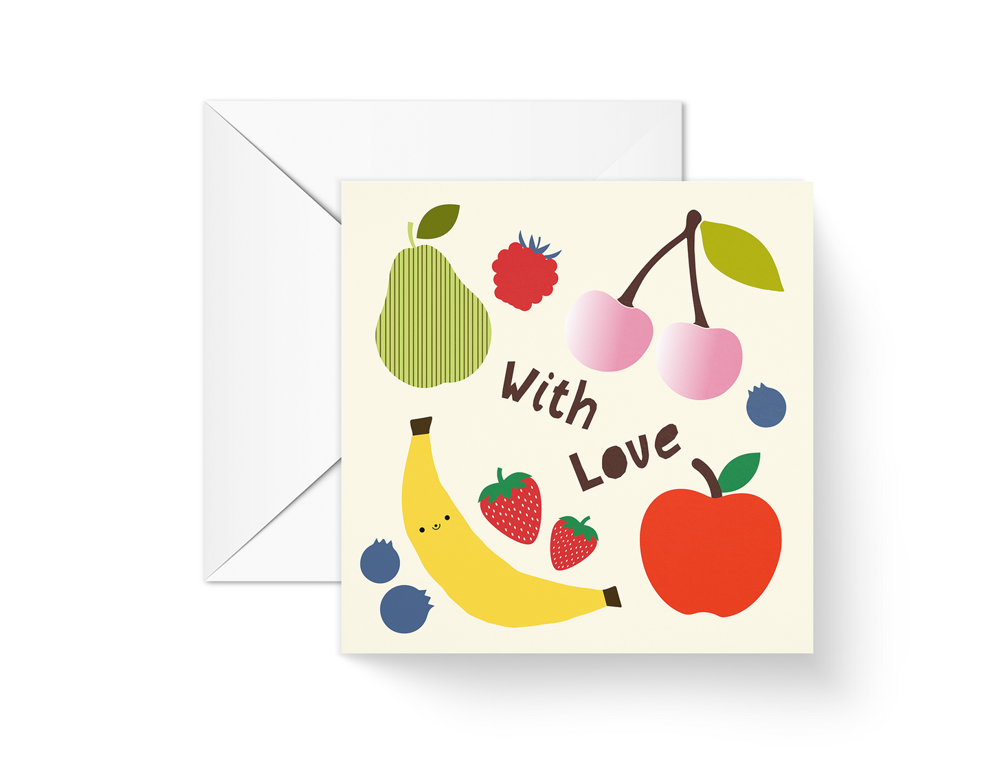 With Love Fruits Greeting Card
