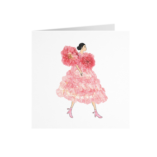 Pink Carnation Greeting Card