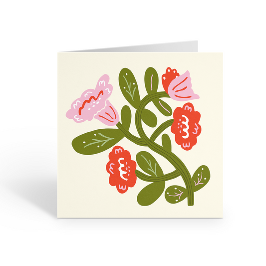Flower Vine Greeting Card