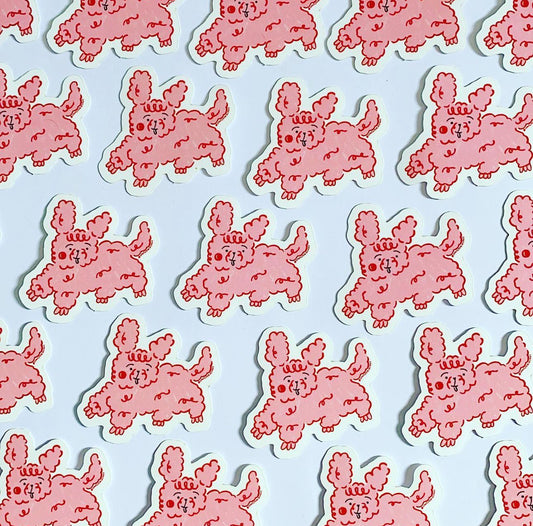 Pink Puppy Vinyl Sticker