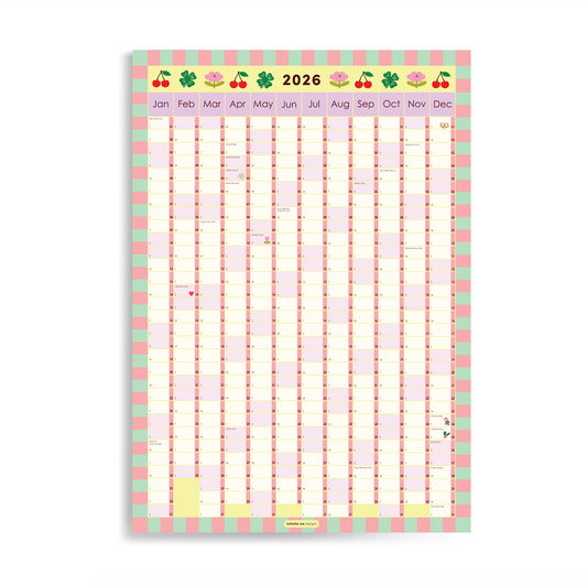 2026 Wall Planner - Digital Download