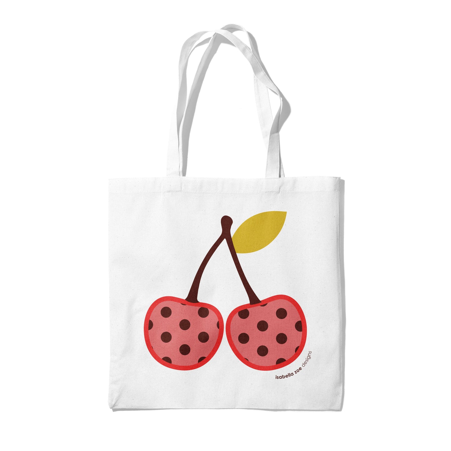 Cherry Canvas Tote Bag