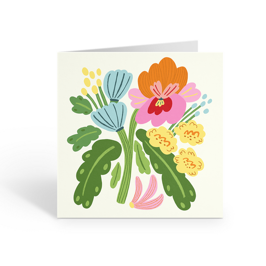 Flower Bunch Greeting Card